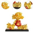 thumbnail image 6 of jicheng Chinese Feng Shui Table Ornament 23x7x19cm for Home Accent Piece, 6 of 9