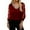 a-Red14636, variant on Womens T Shirt Beaded V Neck Sheer Glitter 3/4 Sleeve Party Top Relaxed Fit Elegant Casual Blouse For Event Night Out Wear Classic Top