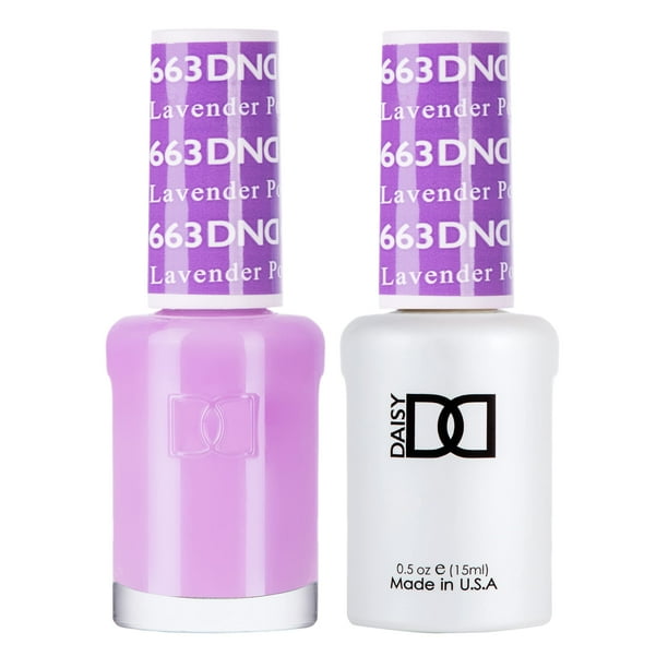Set de esmaltes en gel DND Purple Collection 663 Lavender Pop