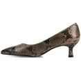 thumbnail image 2 of Journee Womens Pammie Slip On Pointed Toe Kitten Heel Pumps, Widths Available, 2 of 9