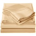 thumbnail image 1 of Egyptian Cotton 1000 Thread Count Solid Sheet Set  Queen-Gold, 1 of 1