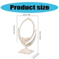 thumbnail image 3 of Table Mirror Rotation Makeup Mirror Double Side Mirror Cosmetic Mirror Shaving Mirror Oval Shape Mirror, 3 of 4