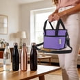 thumbnail image 6 of Win s Way Water Bottle Carrier with Strap Family Size 4 Compartment Drink Holder Bag Multi Cup Drink Tote Hands Free Spill Proof Durable with Pocket Practical Gift for Family, 6 of 6
