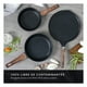 thumbnail image 2 of Set de 3 Piezas de Sartén Antiadherente de Mármol Cookify (Negro, 20 cm, 24 cm y Crepera 28 cm), 2 of 8