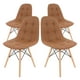 thumbnail image 1 of Juego de Sillas Estilo Eames Mirel GN-PUEC01 de Botones para Comedor Oficina Chocolate, 1 of 8