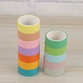 thumbnail image 3 of Gongxipen 1 Set Chic Washi Paper Tapes Fashion Decorative Stickers Lovely Tape Gift Packaging Band (Candy Color L Size), 3 of 8