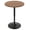 Brown, variant on RONG-3 Round Bar Table, Height-Adjustable 27.5"-36" Tall Pub Tables with Black Leg and Sturdy Base, 360° Swivel Table for Kitchen Bistro Bar Cocktail Table (Brown)