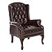 thumbnail image 3 of Office Star Chaise Traditionnelle Style Queen Ann en Rouge, 3 of 4