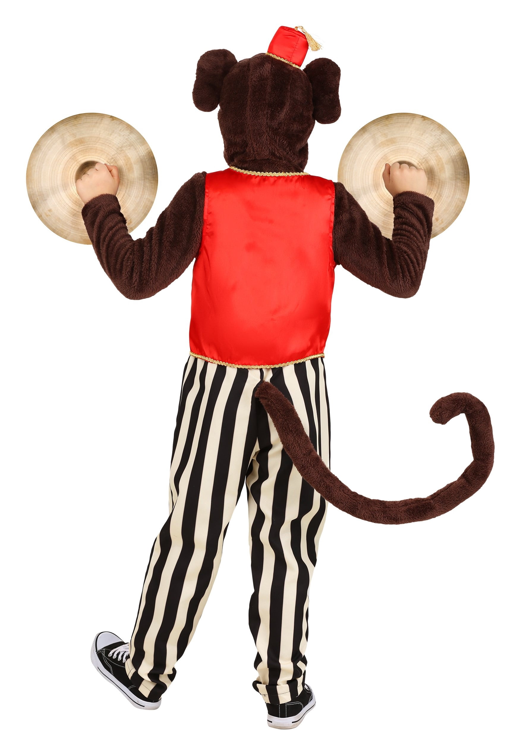 circus monkey with cymbals