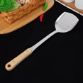 thumbnail image 1 of Utensilios de cocina de acero inoxidable, 3 piezas, mango alargado con clip para troncos, práctico colador tipo zapatilla para sopa, pala para pescado pastel, 1 of 5