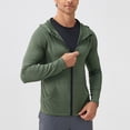 thumbnail image 4 of Kaemgyyd Mens Athletic Jacket for Running Workout Hiking Breathable Full Zip Stretch Hoodies Lightweight Outwear with Pockets, 4 of 6