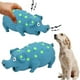 thumbnail image 1 of Juguete interactivo para perros con sonido de cerdo, juguete de goma para masticar, para perros pequeños, medianos y grandes., 1 of 9
