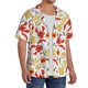 thumbnail image 2 of Fotbe Crabs And Beer Camisa Estampada de Manga Corta para Hombre, Casual de Verano, Estilo Playero, Sin Arrugas-Large, 2 of 5