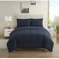 thumbnail image 1 of Juego de ropa de cama Sweet Home Collection, tamaño completo, azul marino, 1 of 6
