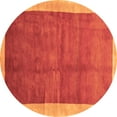 thumbnail image 1 of Ahgly Company Indoor Round Abstract Brown Contemporary Area Rugs, 4' Round, 1 of 4