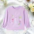 thumbnail image 2 of Child Toddler Kids Girls Long Sleeve Shirts Fall Clothes Crewneck T-Shirt with Cute Graphic Print Top for 2T 3T 4T 5T 6T 7T Girls Shirts, 2 of 9