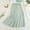 Light Blue, variant on Floral Midi Skirt for Women High Waist Pleated A Line Skirt Casual Chiffon Long Skirt Summer Beach Outfit