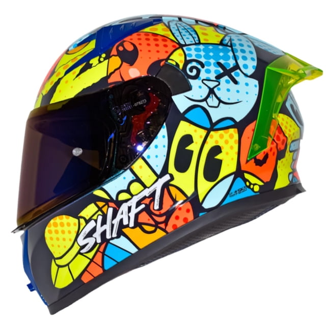 Casco para moto talla S Twist amarillo Neon 526SP Shaft amarillo