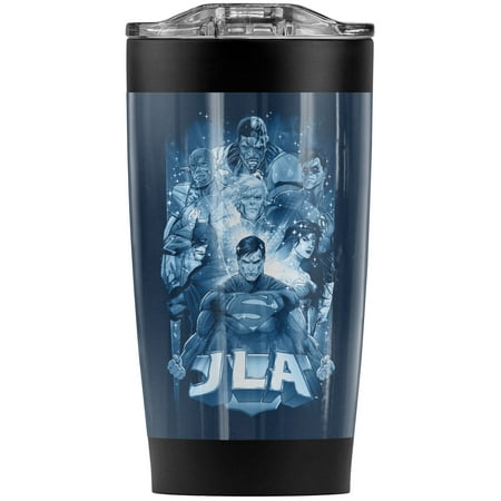 

Justice League Burst Stainless Steel Tumbler 20 oz Coffee Travel Mug/Cup Vacuum Insulated & Double Wall with Leakproof Sliding Lid | Great for Hot Drinks and Cold Beverages