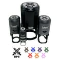 thumbnail image 1 of Pixel RPG DPS Swords Gaming Self-Inking Rubber Stamp Ink Stamper - Pink Ink - Small 3/4 Inch, 1 of 7