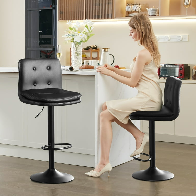 JONPONY Bar Stools Set of 2, Back and Armrest,Vintage JONPONY Bar Stools Set of 2, Back and Armrest,Vintage