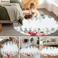 thumbnail image 5 of Round Rugs 3.3Ft, Poppy Flowers Eucalyptus Round Area Rug Washable Indoor Throw Carpet, Farmhouse Weeping Botanical Soft Non Slip Circle Rug for Laundry Room Patio Home Decor Aesthetic, 5 of 8