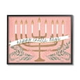 thumbnail image 2 of Happy Challa Days Charming Menorah Festive Botanicals Holiday Graphic Art Framed Art Print Wall Art, 2 of 5