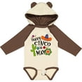 thumbnail image 3 of Inktastic Happy Cinco de Mayo- Sombrero, Cactus, Flowers Boys or Girls Long Sleeve Baby Bodysuit, 3 of 5