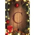thumbnail image 2 of America Forever Christmas Monogram Letter C House Flag Ornament Baubles 28 x 40 inch Double Sided, Festive Christmas Flag, Xmas Lights Winter Holiday Farmhouse Yard Seasonal Outdoor DÃ©cor, 2 of 5