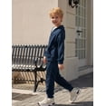 thumbnail image 4 of Arshiner Boys' 2 Piece Athletic Tracksuit Jogging Outfit Sweatsuit Zip Up Hoodie and Active Pants Sets, 4 of 6