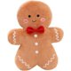 thumbnail image 1 of Almohada navideña con forma de hombre de jengibre, creativa almohada de felpa suave con forma de hombre de galleta, cojín de sofá de fibra de poliéster de primera calidad, decoración para fiesta, 1 of 7