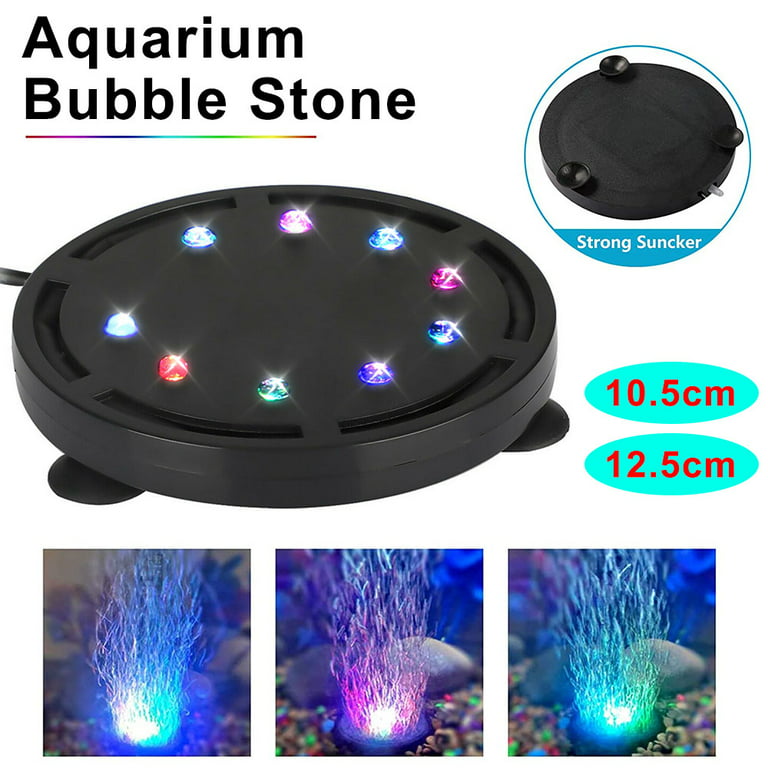 Aquarium Underwater LED Light,Aquarium Led Light,Aquarium Air BubbleLight  Stone RGB Decor Lamp For Fish Tank 