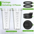 thumbnail image 3 of Replacement parts for Ninja Blender, 24oz Ninja Blender cups with lids, Blenderblad of the Nutri Ninja (FMY), Photo ColorPhoto Color, 3 of 5