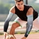 thumbnail image 4 of Mangas de sol de compresión con protección UV para hombres y mujeres, bloqueador solar de verano, ciclismo, conducción, golf, correr, blanco, S, 4 of 5