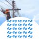 thumbnail image 1 of 50 piezas de aisladores de cerca eléctrica Colamx accesorio de terminación Azul, 1 of 8