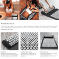 thumbnail image 3 of Acupressure Mat and Pillow Set for Back/Neck Pain Relief and Muscle Relaxation, 3 of 5