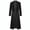 Black, variant on Turn Down Collar Long Double Breasted Tuxedo Overcoat Men Turn Down Collar Button Closure Formal Evening Jacket Black XXL