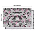 thumbnail image 6 of Gray Camo Pink Ribbon Pattern Summer Placemats Table Placemats Set Of 4-Linen Kitchen Washable Placemats Table Mats 11.8"x17.7" Non-Slip Heat Resistant, 6 of 6