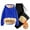 Blue(New), variant on PNTUTB Men's Fleece-lined Hoodie Sweatshirts Pullover Thick Thermal Long Sleeve Solid Color Sweatsuit Set