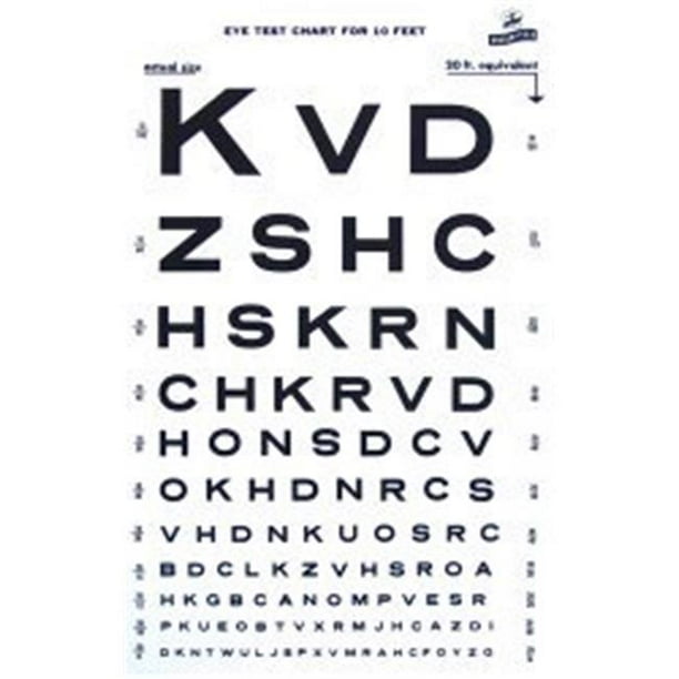 graham field 64352500 snellen type plastic eye chart walmart com