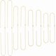 thumbnail image 1 of 1 caja de 12 cadenas de collar en blanco de 4 tamaños, cadena de cable de acero inoxidable dorado, conector de metal ajustable a granel, eslabones de collar con cierres de pinza de langosta., 1 of 7