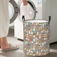thumbnail image 4 of Lsque Kitchen Food pattern Laundry Hamper Basket, Tall Woven Rope Hamper Basket for Clothes, Lightweight Storage Basket, Collapsible Waterproof-Medium, 4 of 8