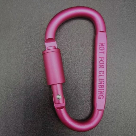 Outdoor Tool Multi Colors with Lock Aluminium Alloy Safety Buckle Sports Keychain Climbing Button D-shape Carabiner 4