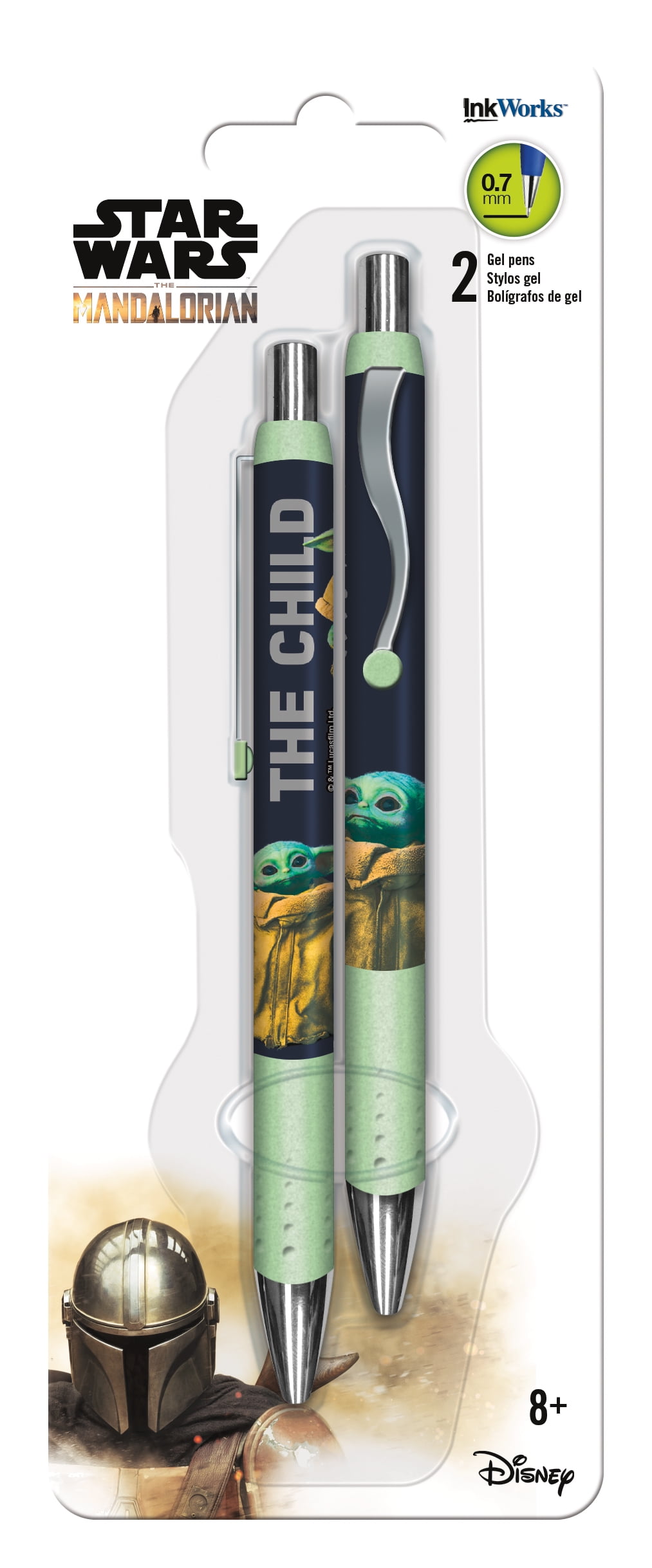 Star Wars Mandalorian The Child Gel Pens 2pk Walmart Com Walmart Com