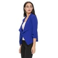thumbnail image 3 of Women's 3/4 Sleeve Open Front Casual Cardigan Blazer Jacket, 3 of 5