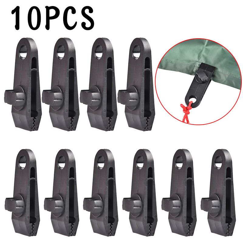 10pcs Outdoor Camping Tools Clamp Awning Accessory Car Boat Cover Tent