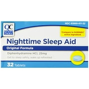 Angle View: 6 Pack Quality Choice Night Time Sleep Aid Tablets 32 Count Each