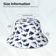 thumbnail image 3 of Balery Cute Shark Sombreros para el sol para hombre y mujer, sombrero de pescador con UPF 50+, 3 of 6