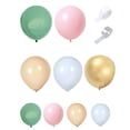 thumbnail image 1 of Kit de globos verde salvia Apuakthei: kit de arco de globos de látex blanco melocotón y dorado para decoración de bodas y cumpleaños, 1 of 5
