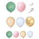 thumbnail image 1 of Kit de globos verde salvia Apuakthei: kit de arco de globos de látex blanco melocotón y dorado para decoración de bodas y cumpleaños, 1 of 5
